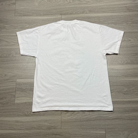 Vintage Shirt Mens Large White Funny You Dont Know Me Witness Protection 90s - Picture 4 of 8